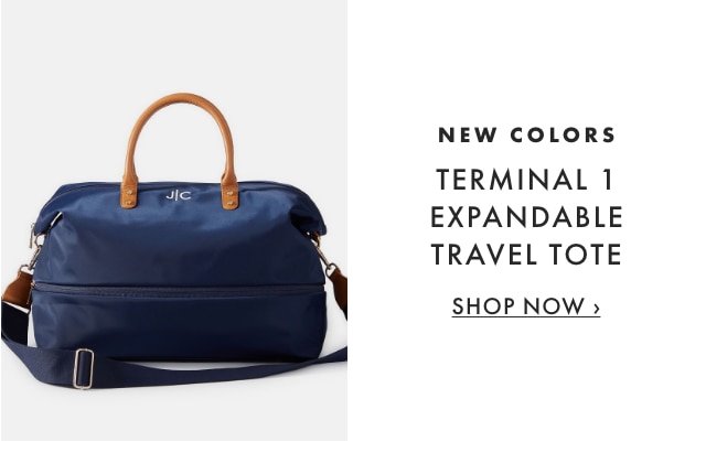 NEW COLORS - TERMINAL 1 EXPANDABLE TRAVEL TOTE - SHOP NOW ›