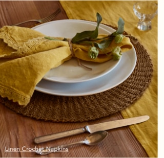 Linen Crochet Napkins