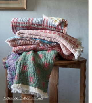 Patterned Cotton Throws