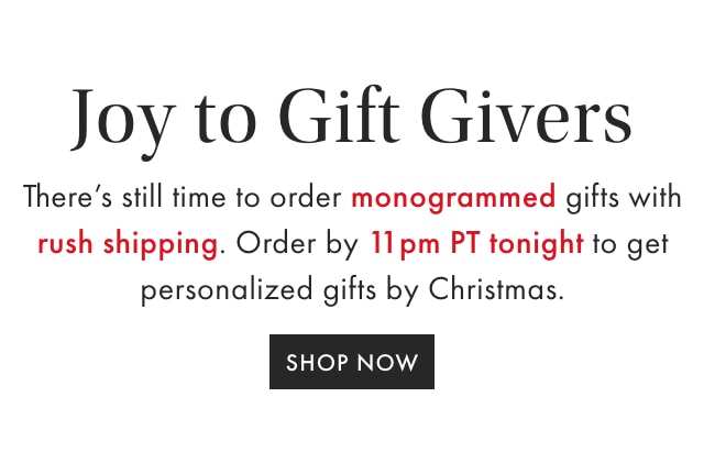 Gifts Big & Small - Sticking to a budget this year? Here are our favorite personalized gifts for every price range. SHOP NOW