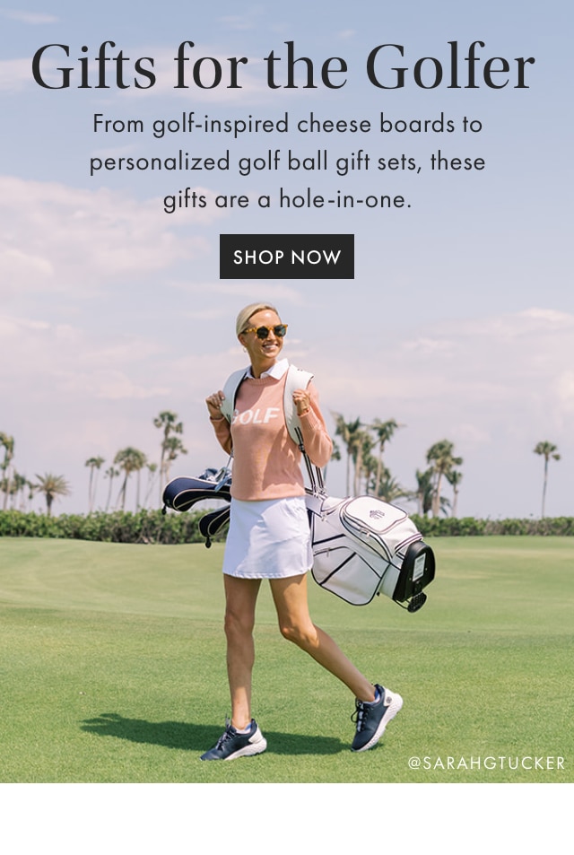 Gifts for the Golfer - From golf-inspired cheese boards to personalized golf ball gift sets, these gifts are a hole-in-one. - SHOP NOW
