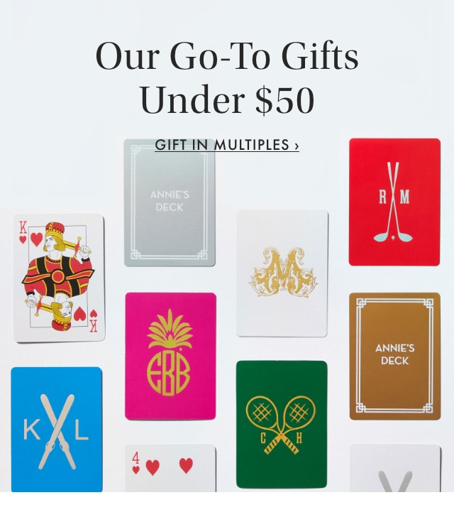 Our Go-To Gifts Under $50 - GIFT IN MULTIPLES ›