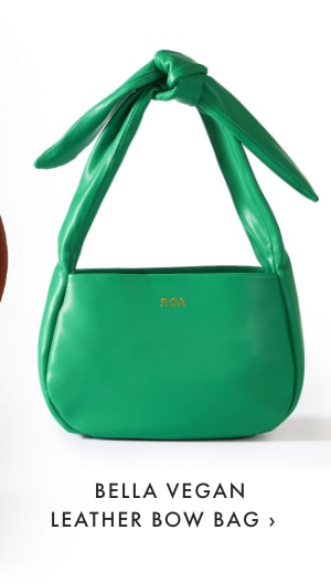BELLA VEGAN LEATHER BOW BAG ›