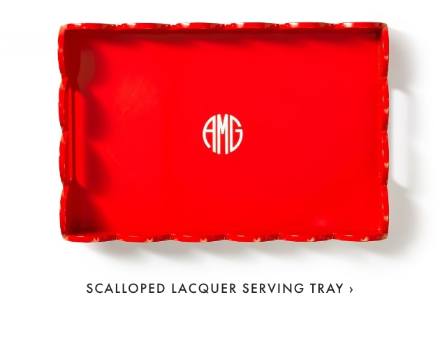 SCALLOPED LACQUER SERVING TRAY ›