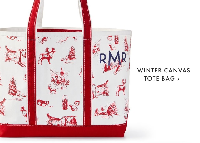 WINTER CANVAS TOTE BAG ›