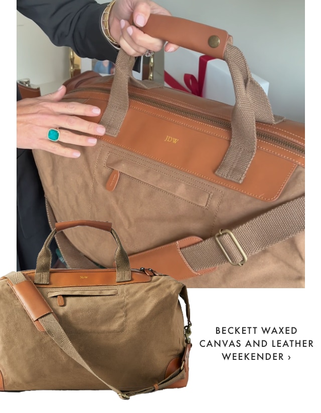 BECKETT WAXED CANVAS AND LEATHER WEEKENDER ›