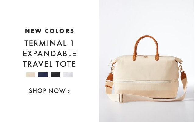 NEW COLORS - TERMINAL 1 EXPANDABLE TRAVEL TOTE - SHOP NOW ›