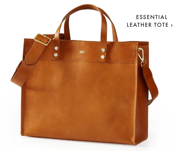 ESSENTIAL LEATHER TOTE ›