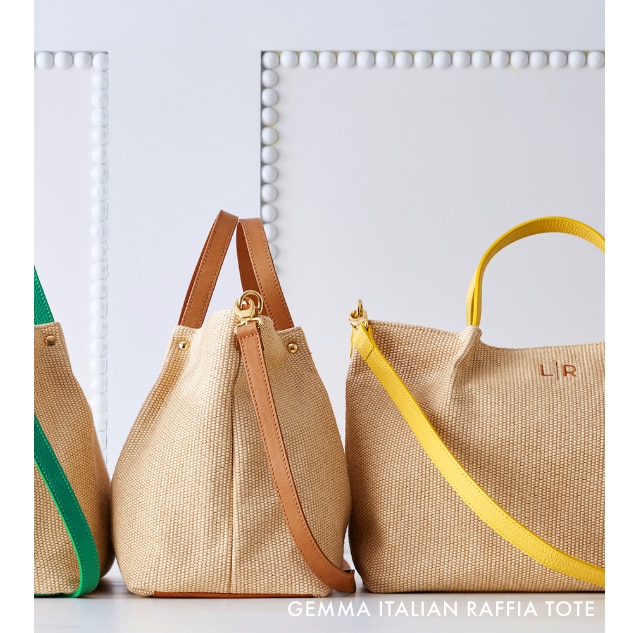GEMMA ITALIAN RAFFIA TOTE