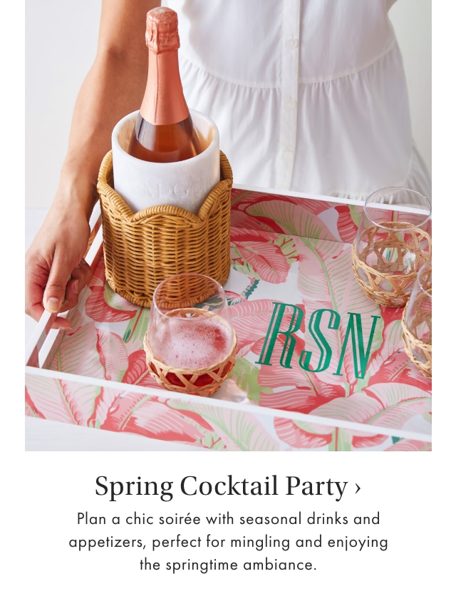 Spring Cocktail Party › Plan a chic soirée with seasonal drinks and appetizers, perfect for mingling and enjoying the springtime ambiance.