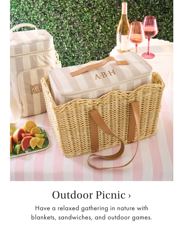 Outdoor Picnic › Have a relaxed gathering in nature with blankets, sandwiches, and outdoor games.