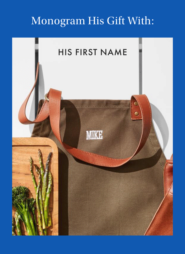 Monogram Dad&rsquo;s Gift With: HIS FIRST NAME - YOUR FAMILY NAME - HIS INITIALS - A FISHING ICON - A SPECIAL MESSAGE
