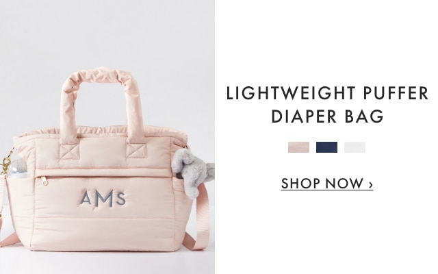 LIGHTWEIGHT PUFFER DIAPER BAG - SHOP NOW &rsaquo;