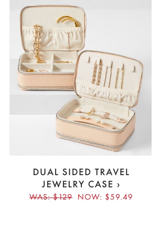DUAL SIDED TRAVEL JEWELRY CASE &rsaquo; WAS: &dollar;129 NOW: &dollar;59.49