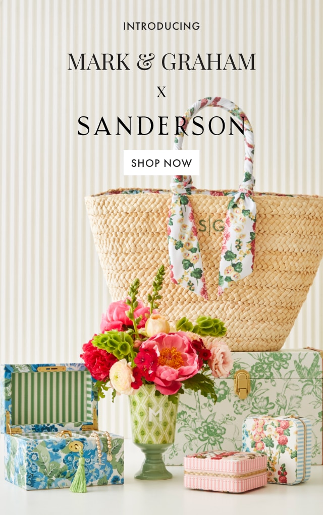 INTRODUCING MARK & GRAHAM X SANDERSON - SHOP NOW - SHOP NOW