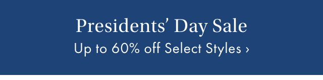 Presidents' Day Sale - Up to 60% off Select Styles &rsaquo;