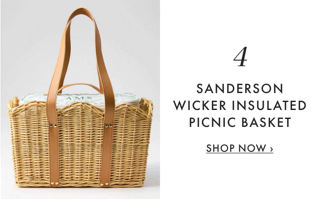 4. SANDERSON WICKER INSULATED PICNIC BASKET - SHOP NOW &rsaquo;