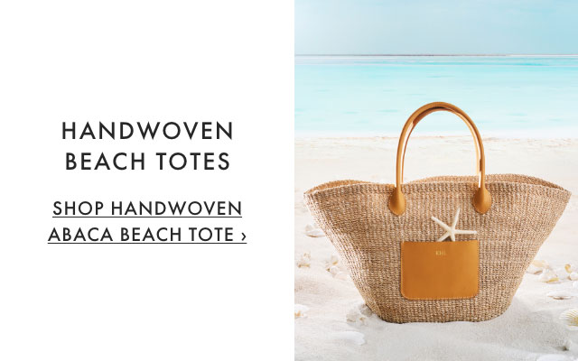 HANDWOVEN BEACH TOTES - SHOP HANDWOVEN ABACA BEACH TOTE &rsaquo;