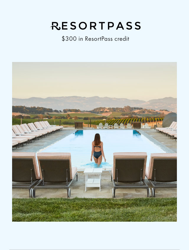 RESORTPASS - &dollar;300 in ResortPass credit