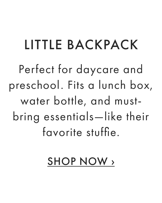 Little Backpack Perfect for daycare and preschool. - Shop Now